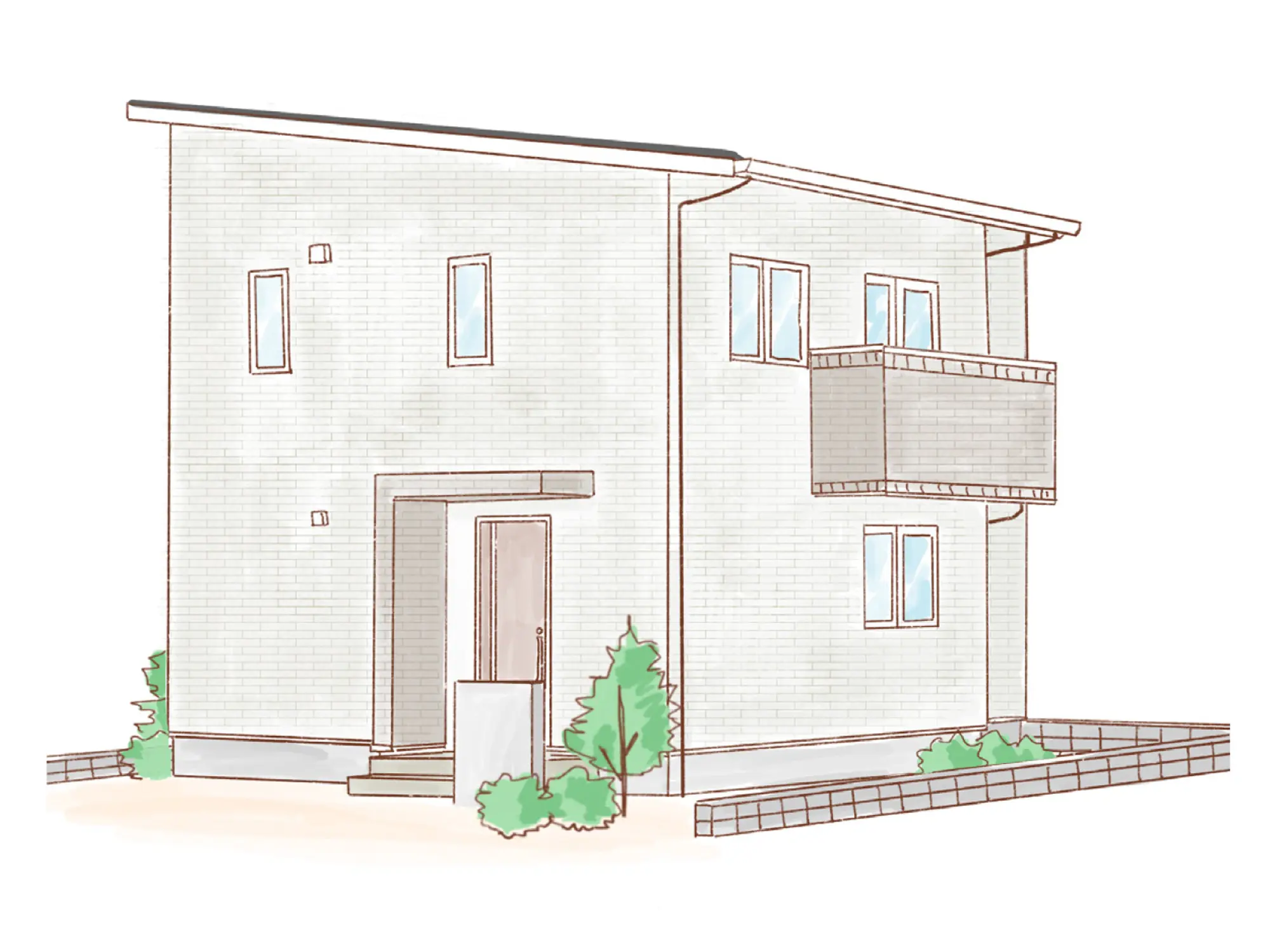一条のハグミーW32-3550-0001の2階建て立面図|東西3LDKで吹き抜け・ウォークインクローゼット・シューズクロークのプラン間取り