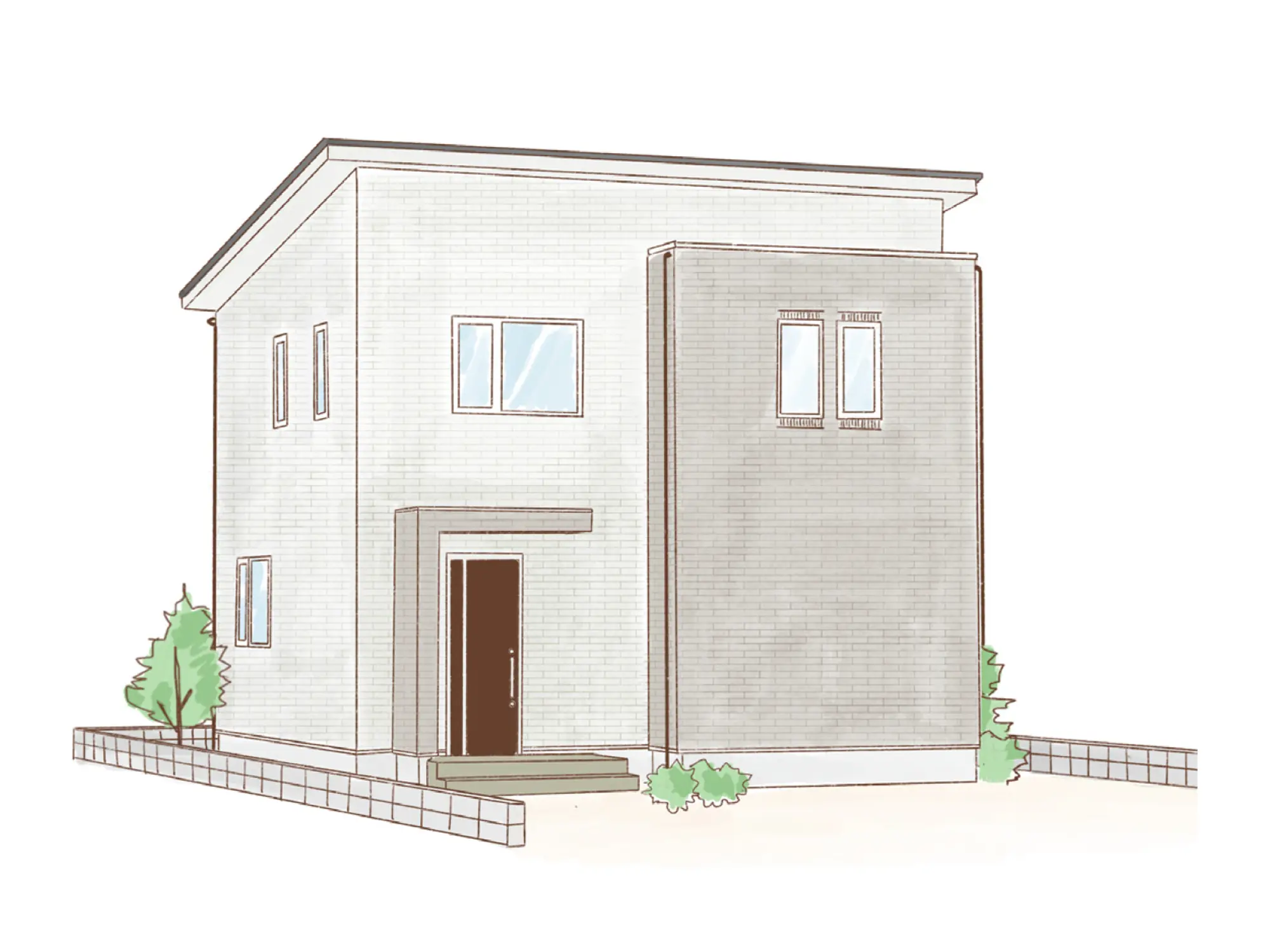 一条のハグミーN30-4040-0003の2階建て立面図|北3LDKでウォークインクローゼット・シューズクローク・耐水害仕様 変更可能プランのプラン間取り