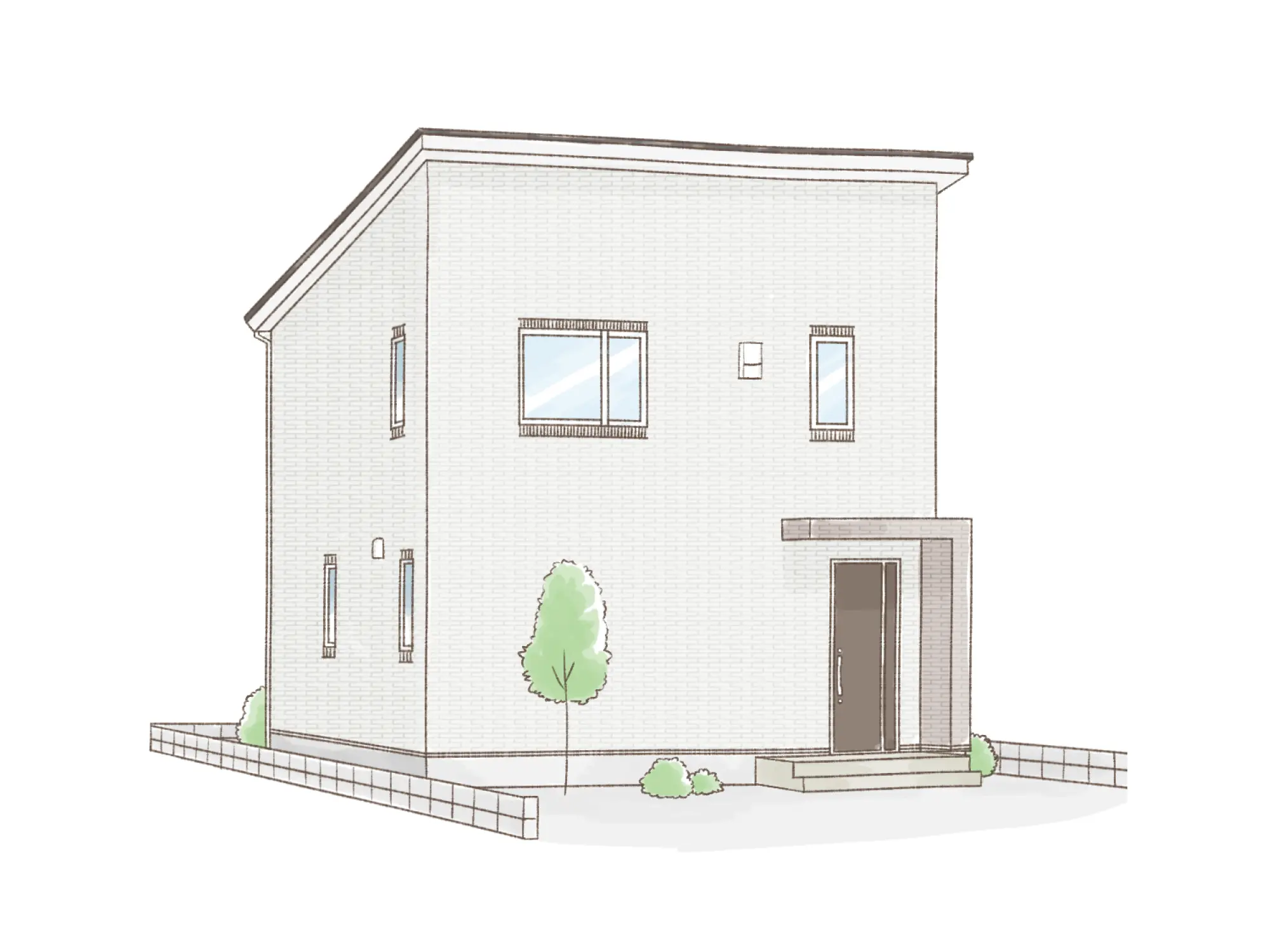 一条のハグミーN31-3545-0001の2階建て立面図|北3LDKでウォークインクローゼット・シューズクローク・耐水害仕様 変更可能プランのプラン間取り