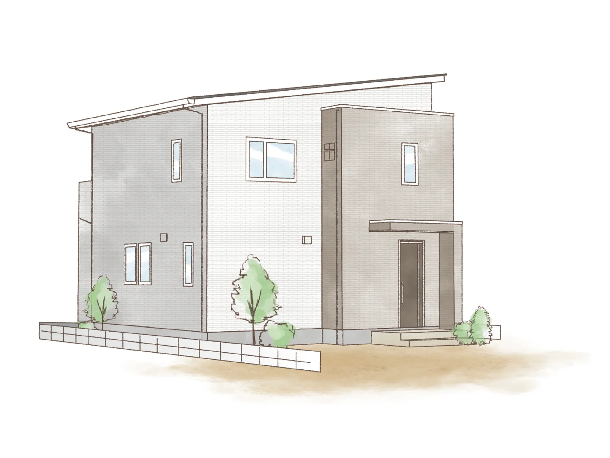一条のハグミーN31-4045-0003の2階建て立面図|北3LDKでウォークインクローゼット・シューズクローク・耐水害仕様 変更可能プランのプラン間取り