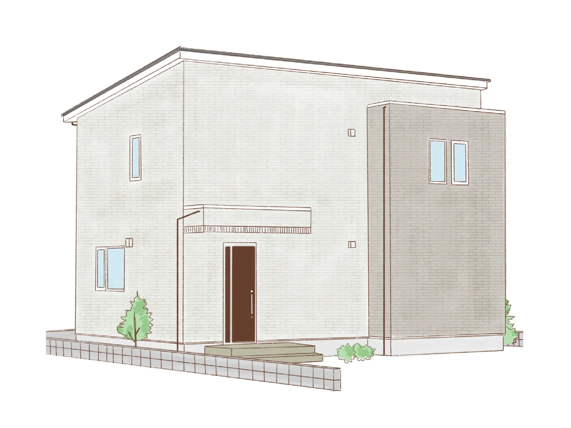 一条のハグミーN32-5035-0001の2階建て立面図|北3LDKでリビング階段・ウォークインクローゼット・シューズクローク・耐水害仕様 変更可能プランのプラン間取り