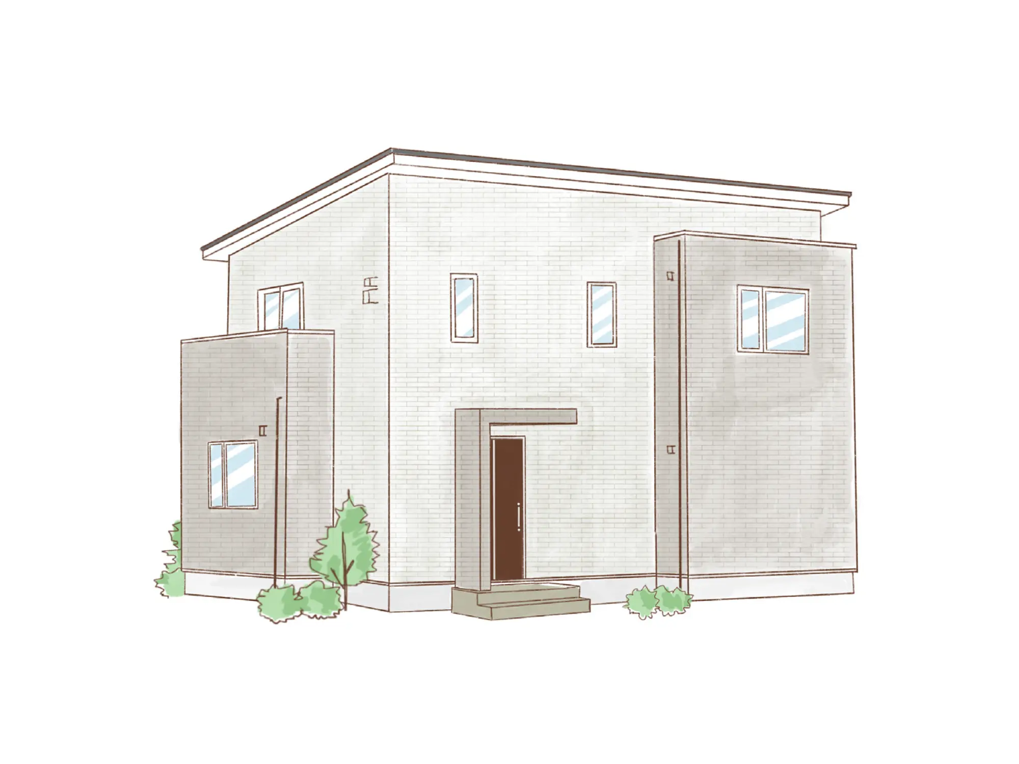 一条のハグミーN33-5535-0002の2階建て立面図|北3LDKでリビング階段・ウォークインクローゼット・シューズクローク・耐水害仕様 変更可能プランのプラン間取り