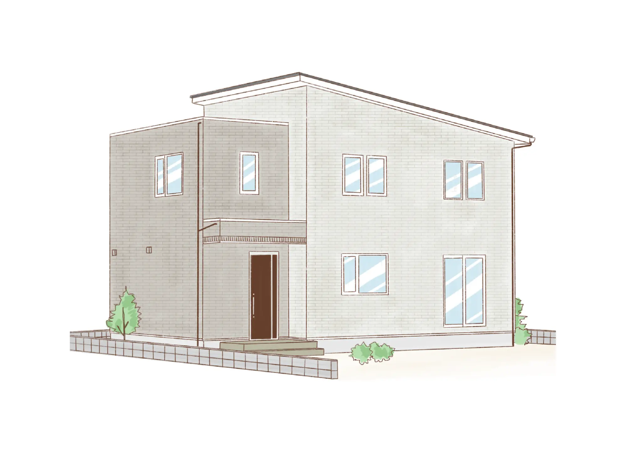 一条のハグミーS33-5535-0002の2階建て立面図|南3LDKで吹き抜け・ウォークインクローゼット・シューズクローク・耐水害仕様 変更可能プランのプラン間取り