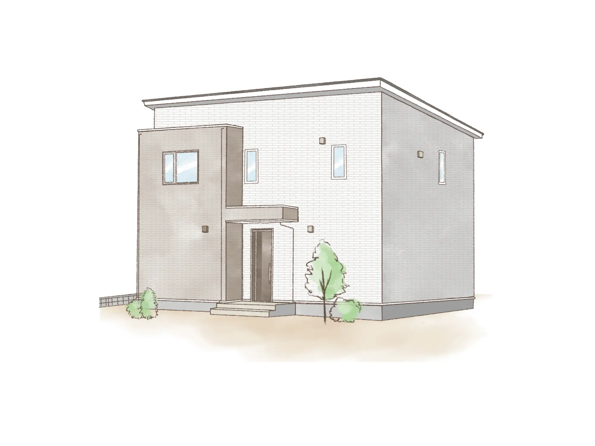 一条のハグミーN36-5040-0002の2階建て立面図|北4LDKで吹き抜け・ウォークインクローゼット・シューズクローク・和室・耐水害仕様 変更可能プランのプラン間取り