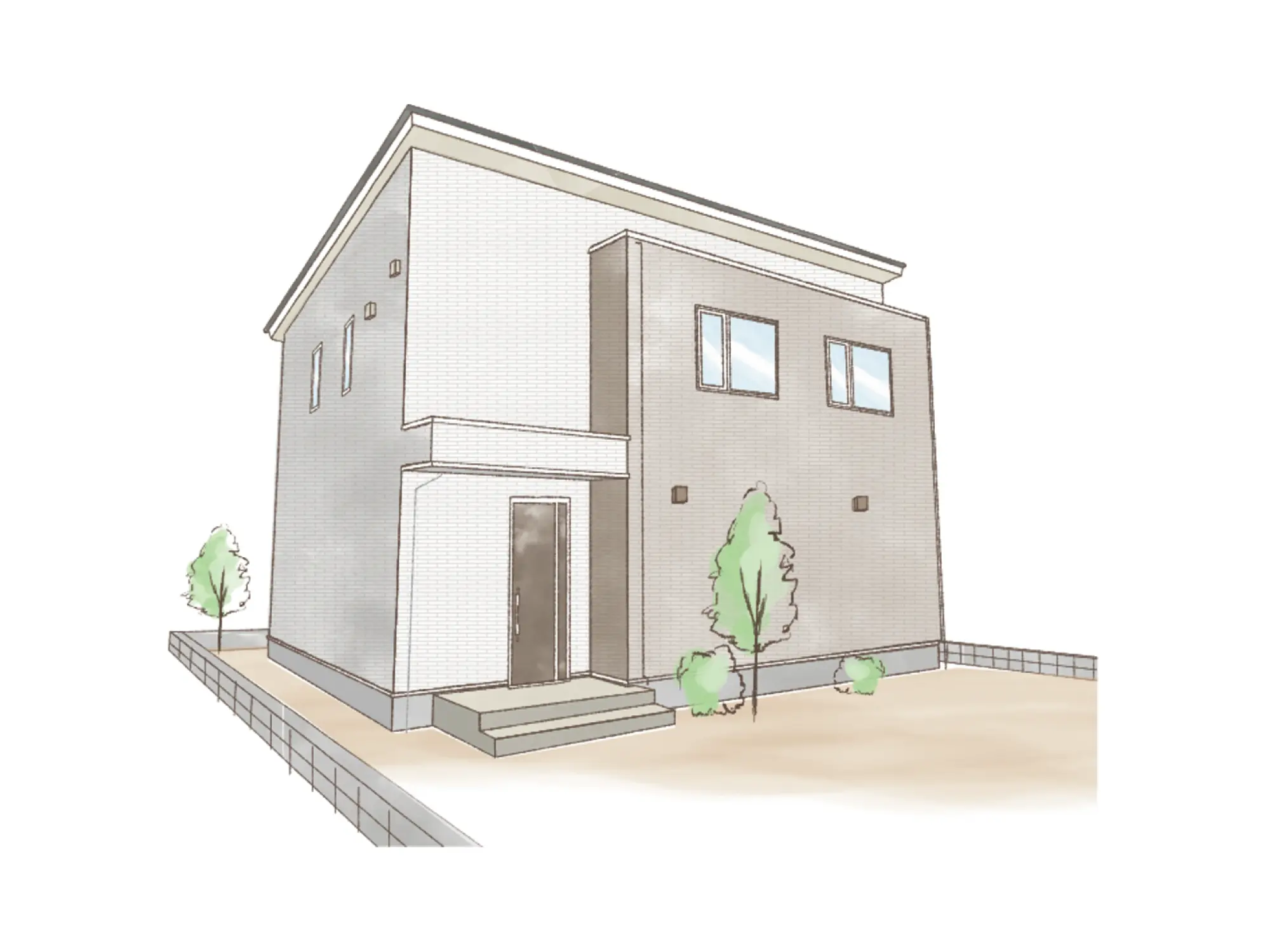 一条のハグミーN37-5040-0002の2階建て立面図|北4LDKで吹き抜け・リビング階段・ウォークインクローゼット・シューズクローク・和室・耐水害仕様 変更可能プランのプラン間取り