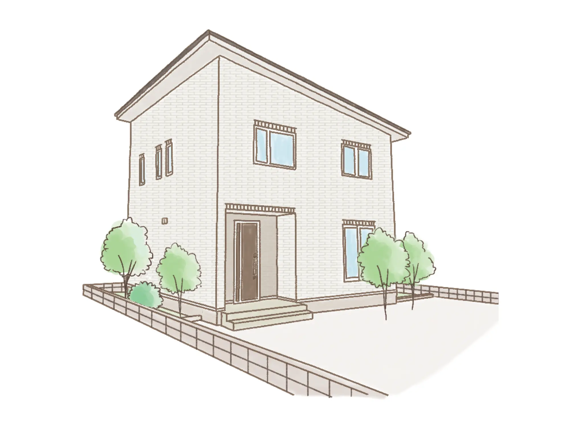 一条のハグミーS31-4040-0001の2階建て立面図|南3LDKで吹き抜け・ウォークインクローゼット・シューズクローク・耐水害仕様 変更可能プランのプラン間取り