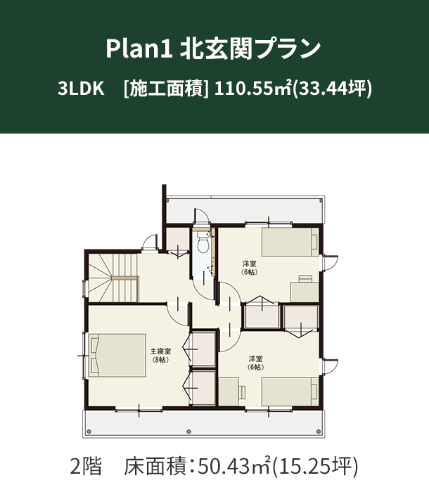 Plan 1：北玄関プラン