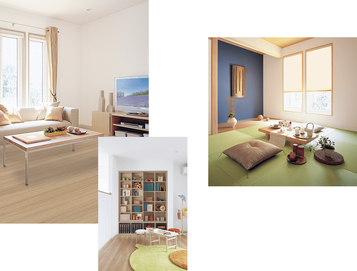 青空の下、心まで晴れやかになる。家族の笑顔が、暮らしをやさしく彩っていく。イメージ01