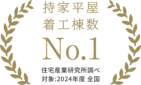 持家 平屋 着工棟数 No.1