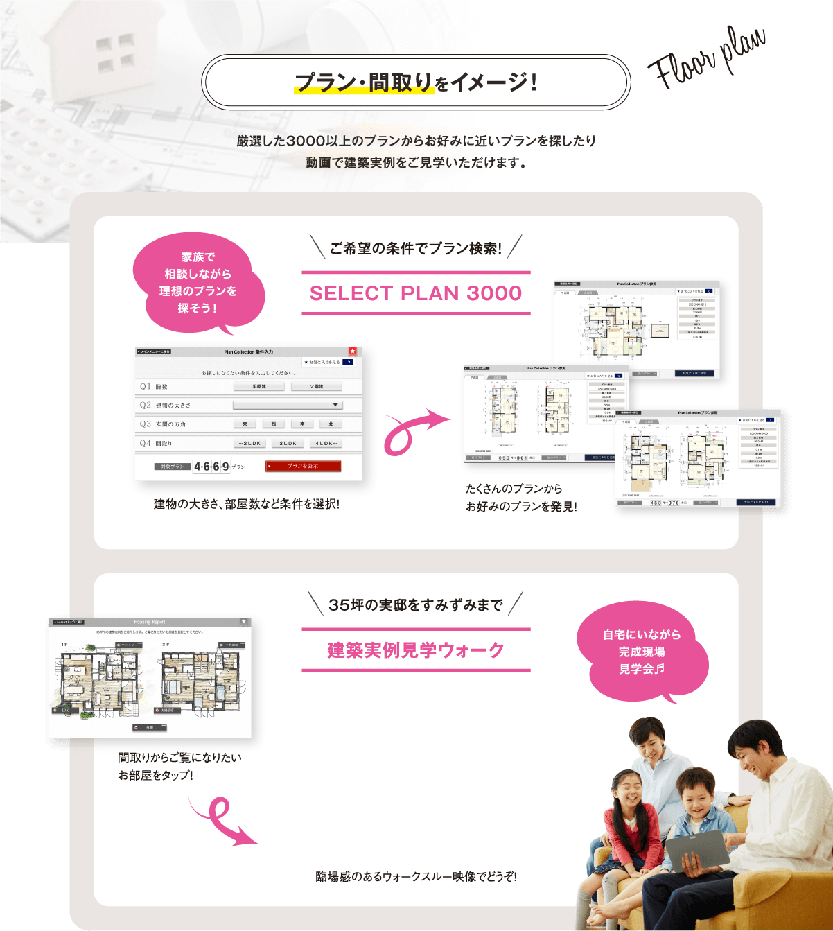 プラン・間取りをイメージ！