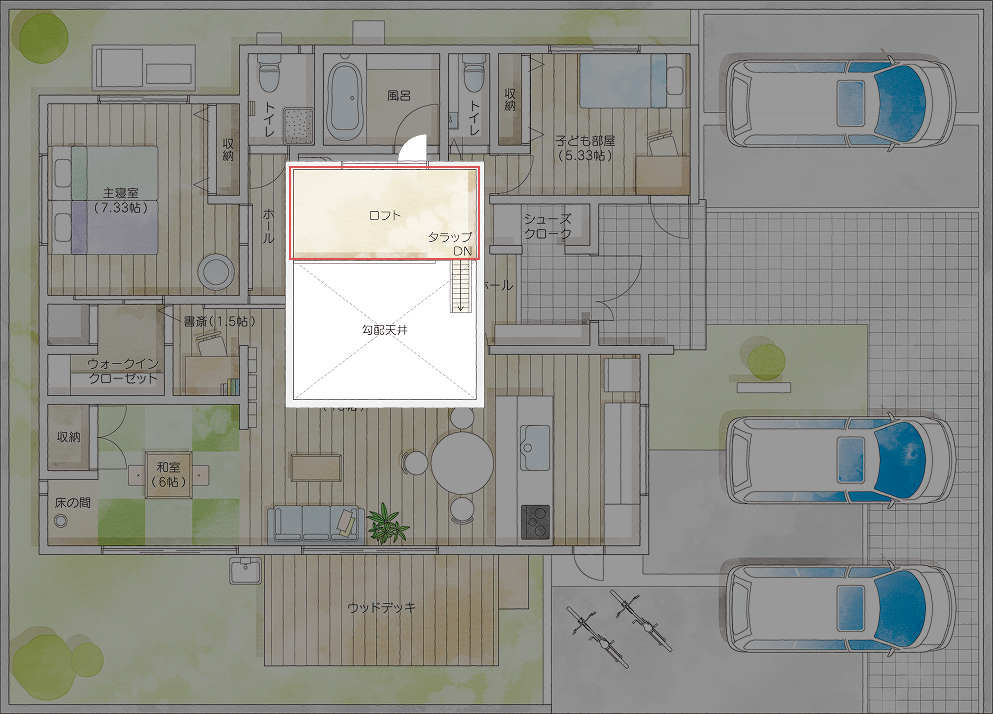 猫と快適に暮らすアイデア満載の ロフト