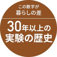 この数字が暮らしの差 30年以上の実験の歴史