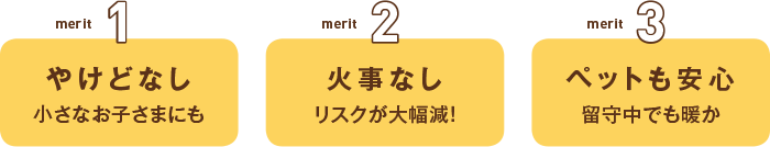 火を使わない床暖房のメリット