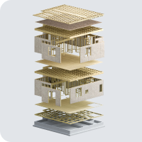 ツインモノコック構造の詳細を見る