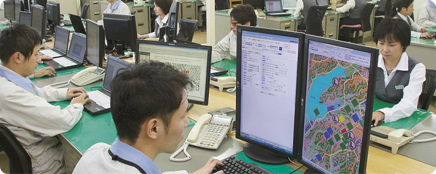 地盤調査研究所の様子