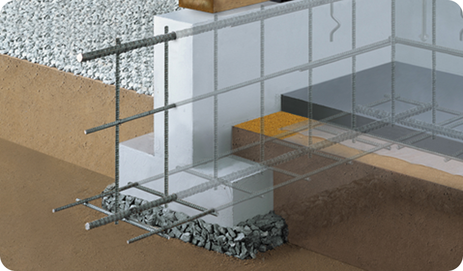 高耐久・高耐震な住宅基礎の構造イメージ