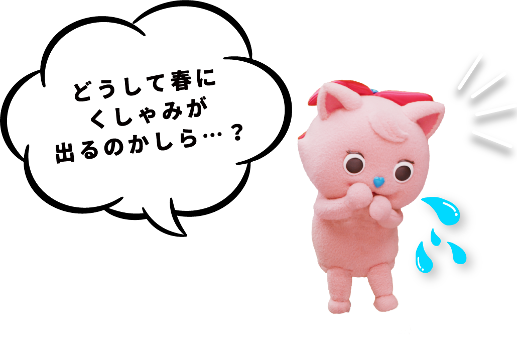 どうして春にくしゃみが出るのかしら…？