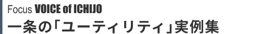 Focus VOICE of ICHIJO ユーティリティ実例集